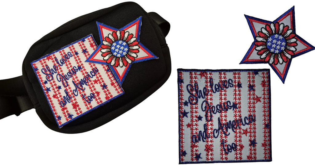 Patriotic Floral Star