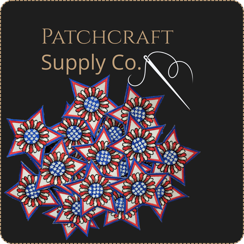 Patriotic Floral Star