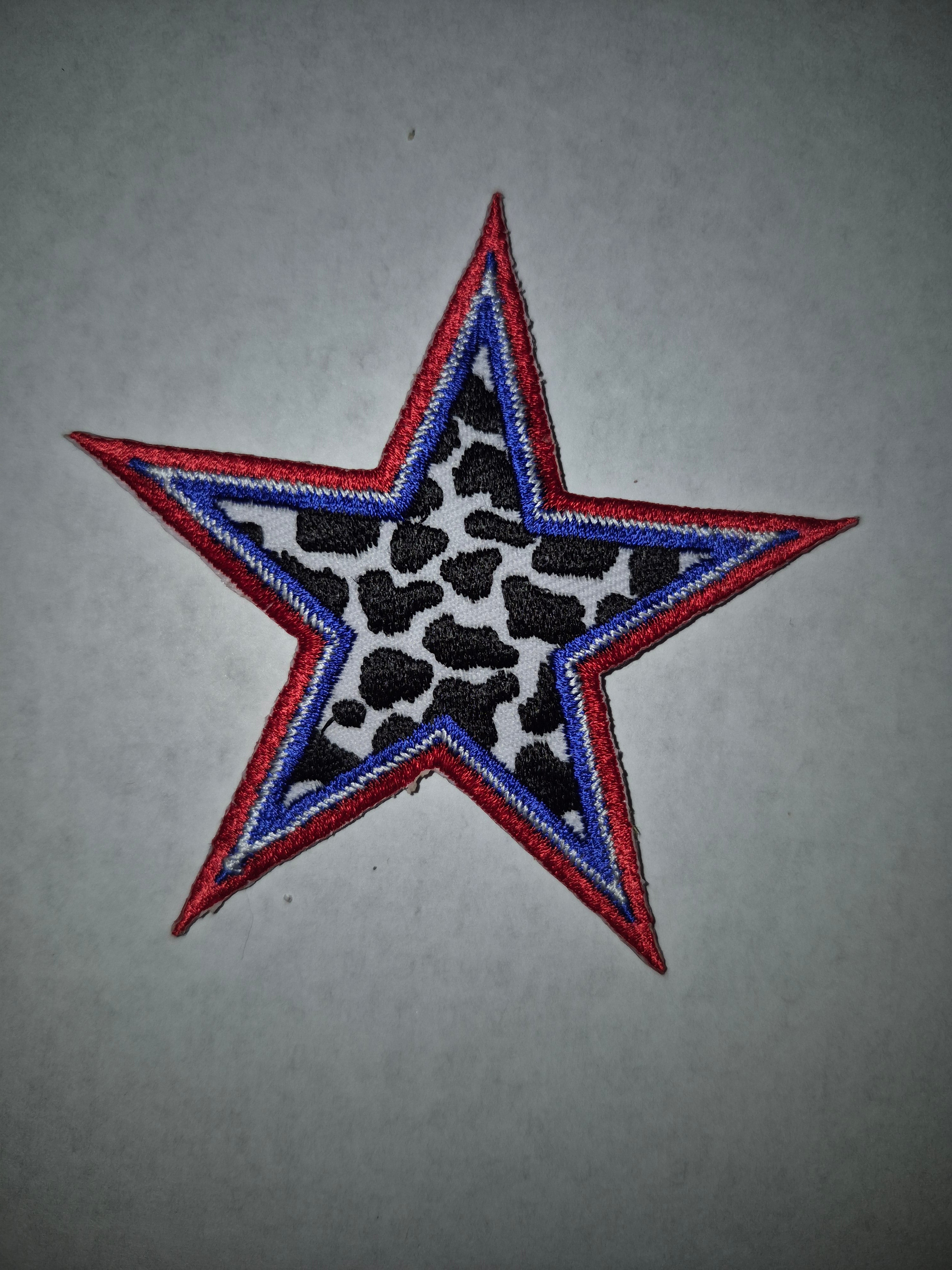 Cow Print Star