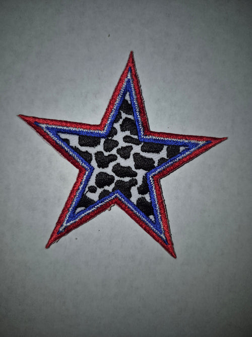 Cow Print Star