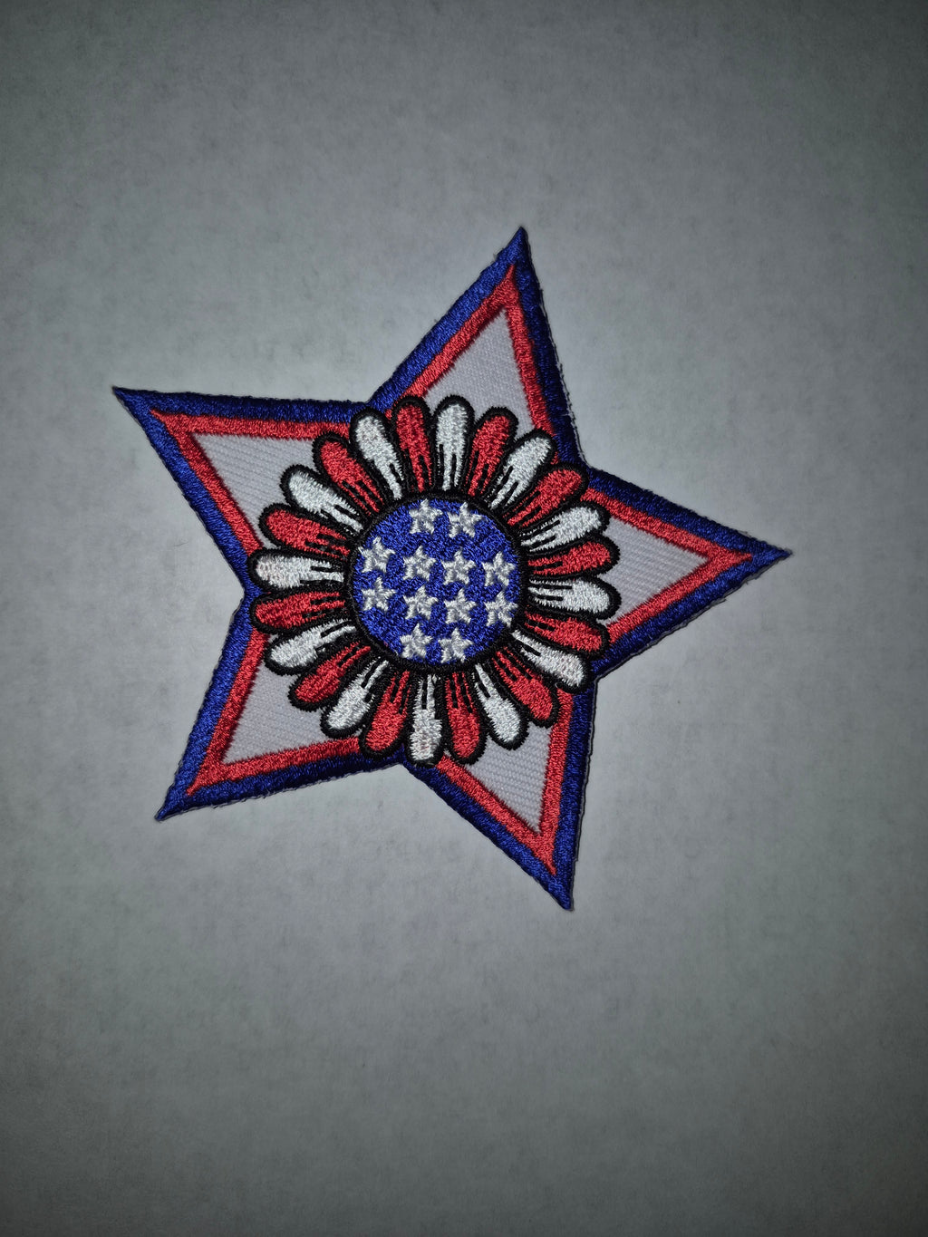 Patriotic Floral Star